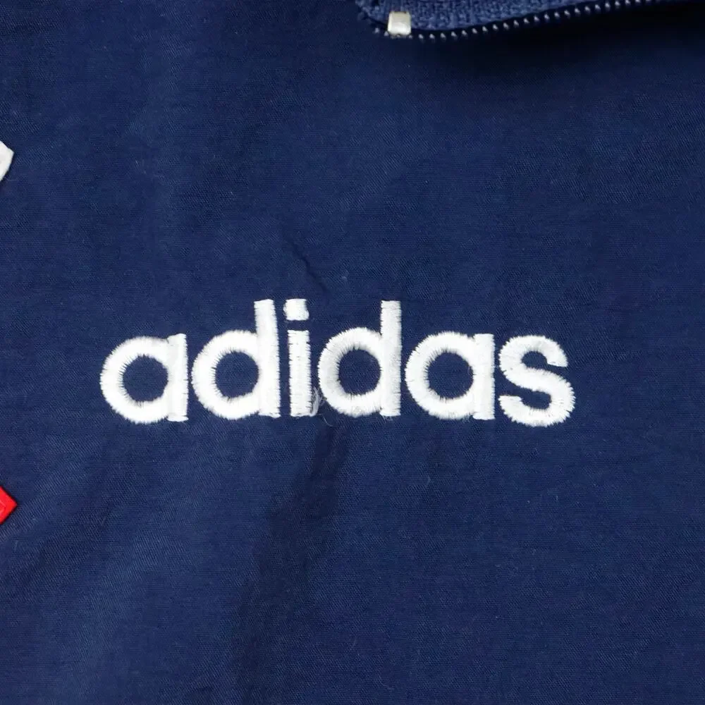 Vintage Adidas Navy Blue Track Suit Jacket and Pants Size XXL - Picture 7 of 10